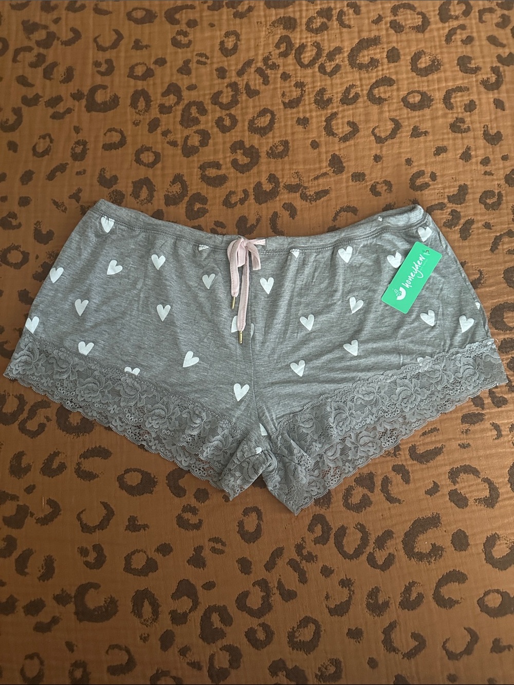 Honeydew Intimates Something Sweet Short with Pink Drawstring